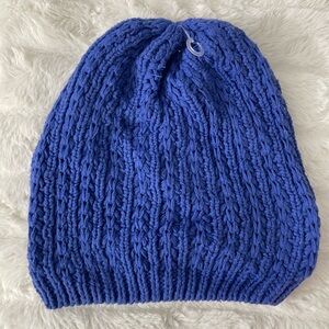 Cozy Knit Beanie in Royal Blue